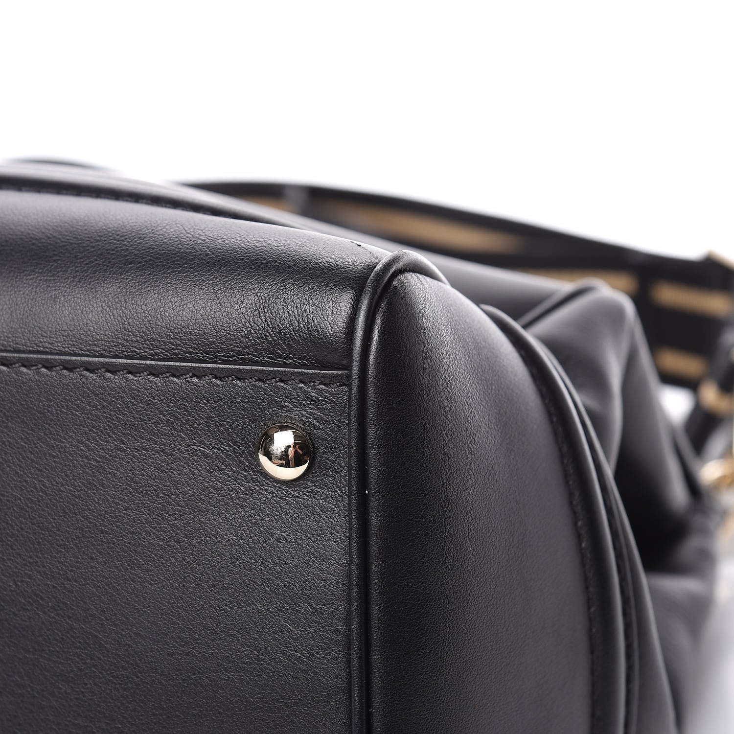 Versace Calfskin Large Palazzo Empire Bag Black 17 of 23