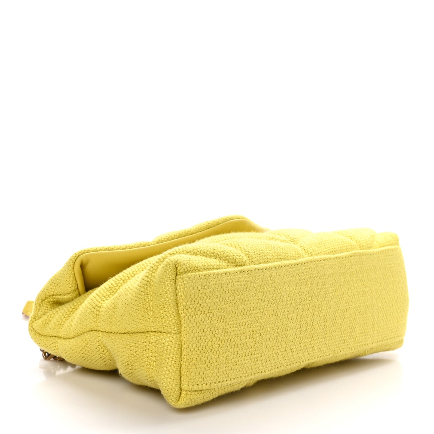 Canvas Quilted Toy Loulou Puffer Monogram Chain Satchel Jaune Citron