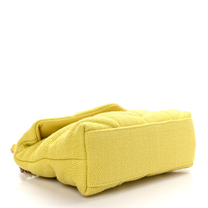 Saint Laurent Canvas Quilted Toy Loulou Puffer Monogram Chain Satchel Jaune Citron 4 of 10