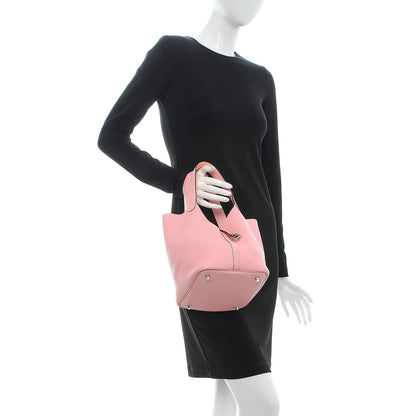 Hermes Taurillon Clemence Picotin Lock 22 MM Rose Sakura 2 of 10