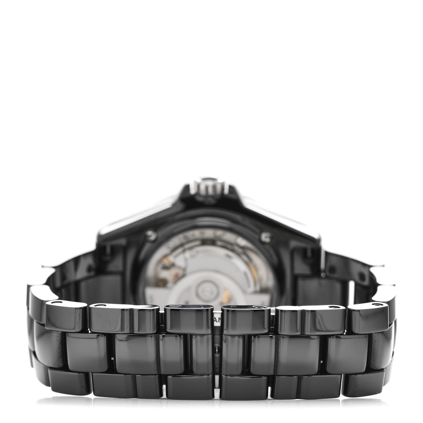 Stainless Steel Ceramic Diamond Bezel 38mm J12 Automatic Watch Black
