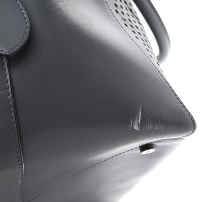 Alaia Calfskin Lux Laser Cut Tote Anthracite 17 of 18