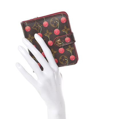 Louis Vuitton Monogram Cerises Compact Zippe Wallet 2 of 15