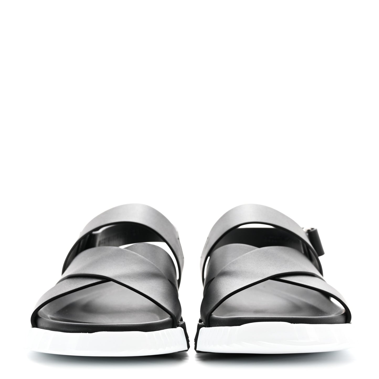 Calfskin Womens Electric Sandals 40 Black