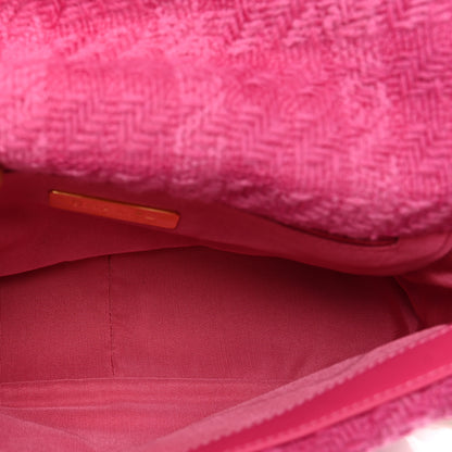 Chanel Tweed Quilted Medium Chanel 19 Flap Pink 6 of 10
