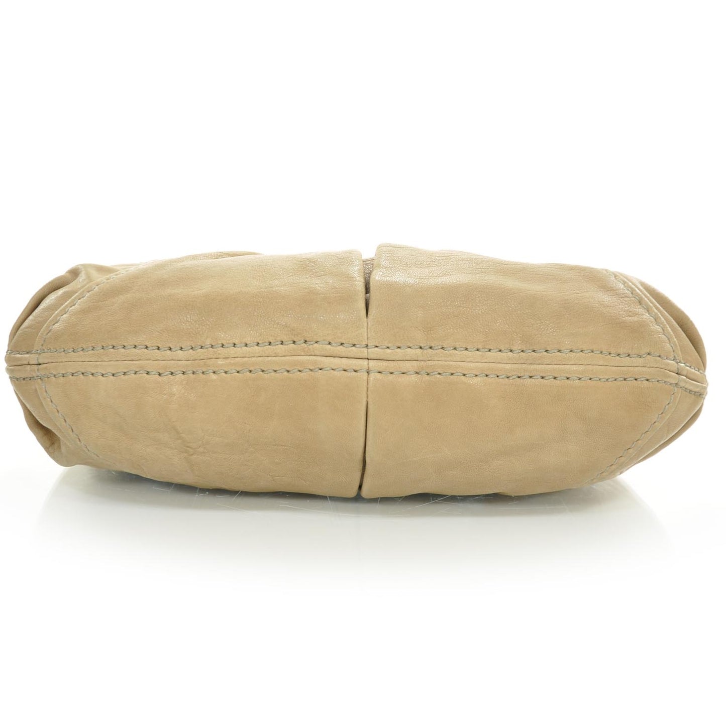 Wrinkled Leather Clutch Pink