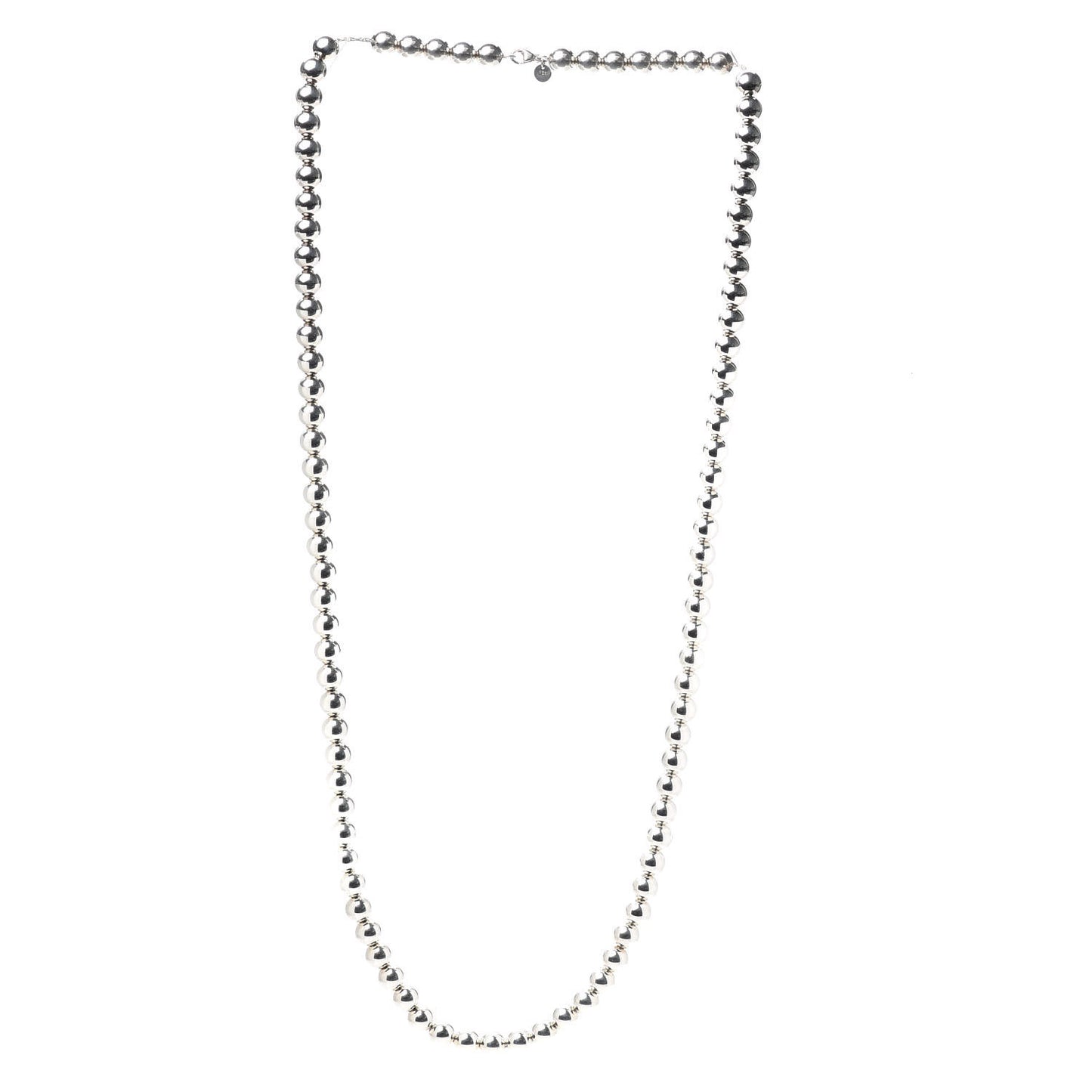 Sterling Silver 10mm HardWear Ball Necklace 36"