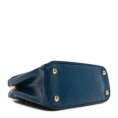 Prada Saffiano Vernice Mini Galleria Double Zip Tote Inchiostro 4 of 9