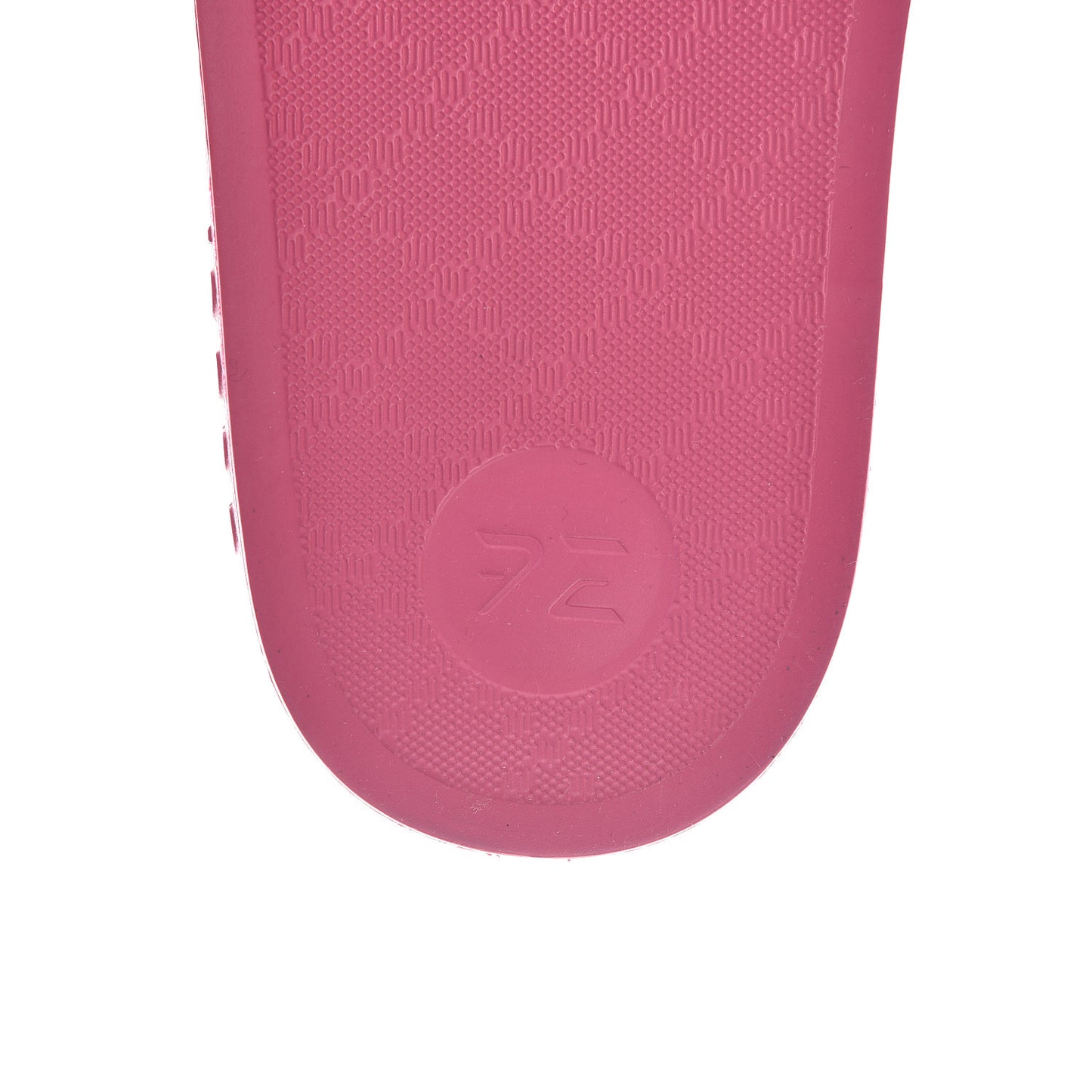 Rubber Womens Logo Slide Sandals 38 Fuchsia