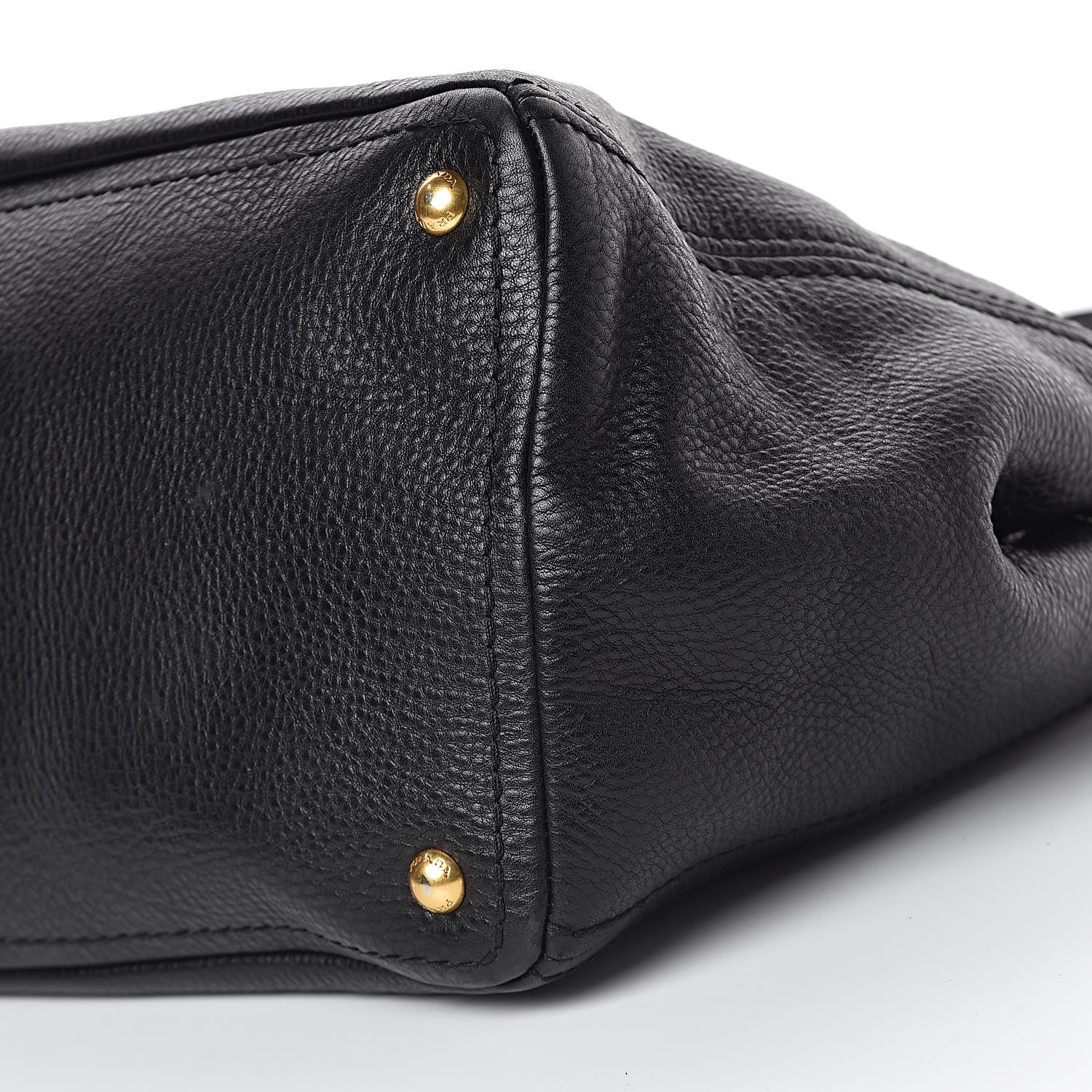 Prada Vitello Daino Tote Black 13 of 14