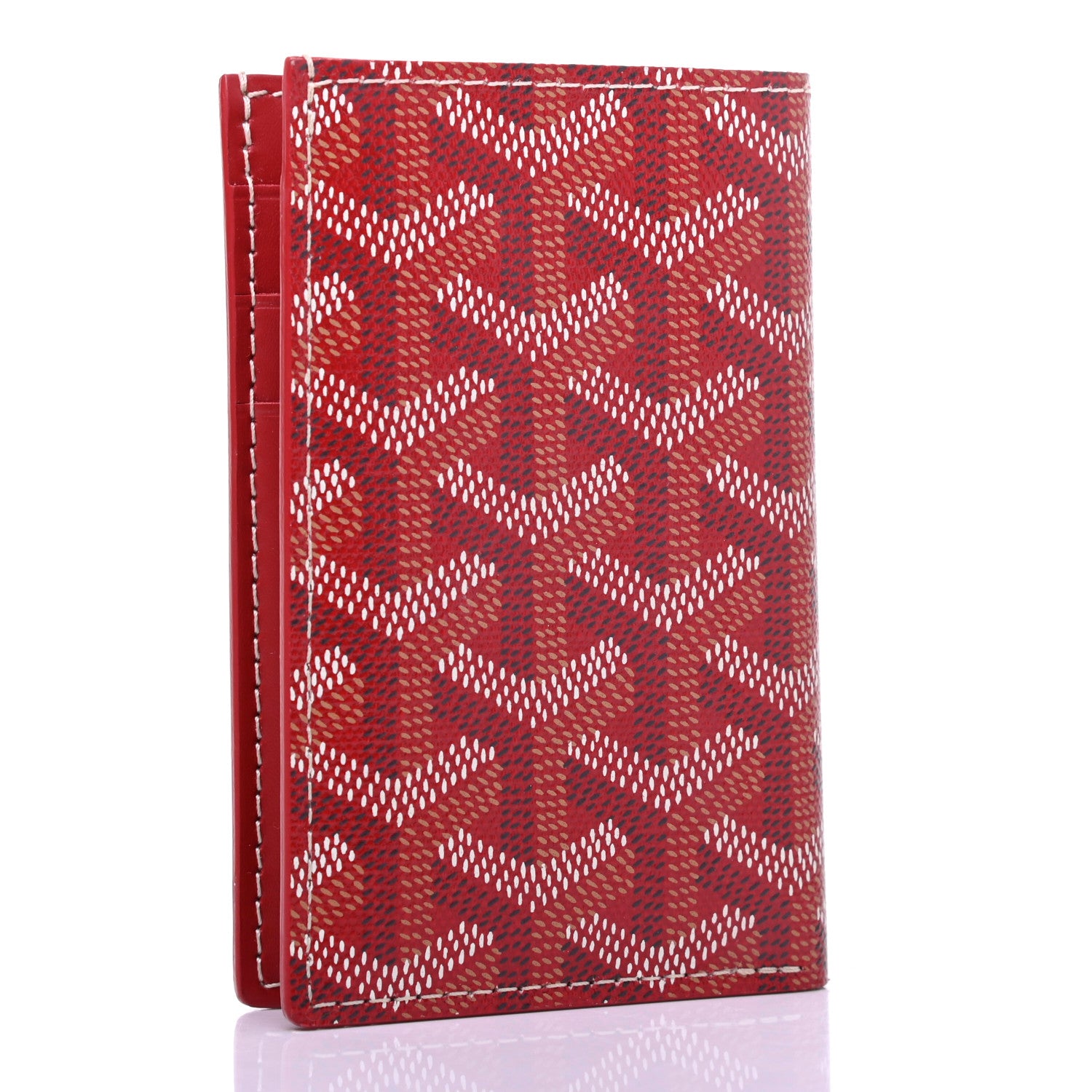 Goyard Goyardine Saint Pierre Card Holder Red 3 of 7