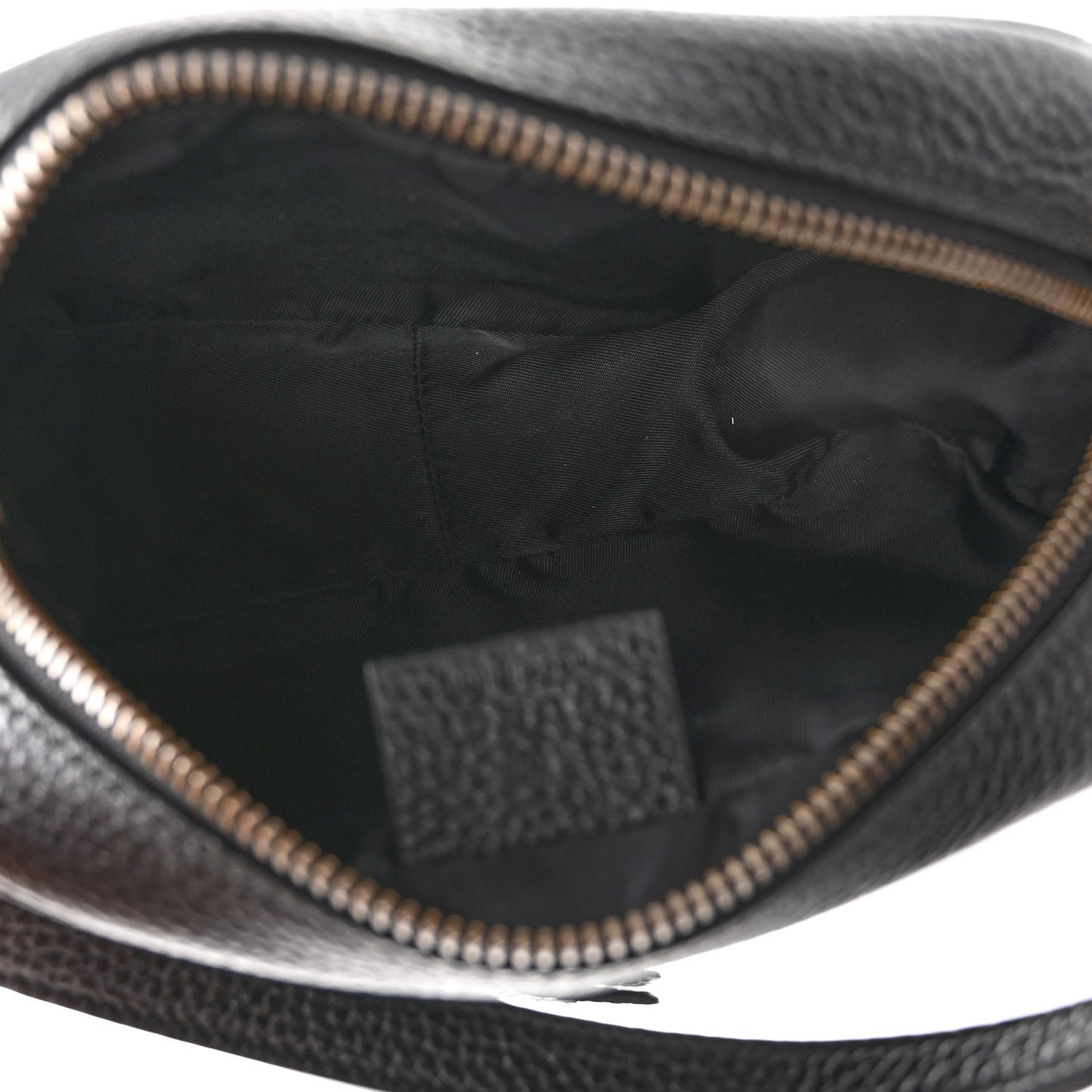 Pebbled Calfskin Mini Soho Disco Bag Black