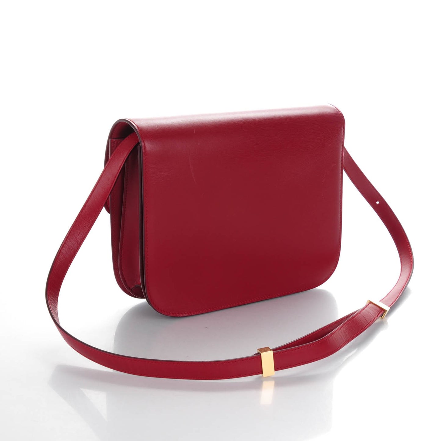 Smooth Calfskin Medium Classic Box Flap Bag Red