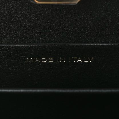 Chanel Glazed Goatskin Quilted Small Box With Chain Black 7 of 10