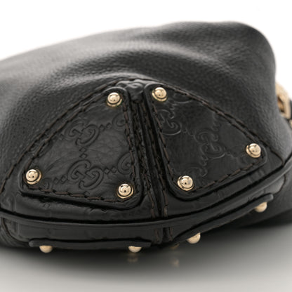 Gucci Calfskin Medium Indy Top Handle Hobo Black 10 of 11