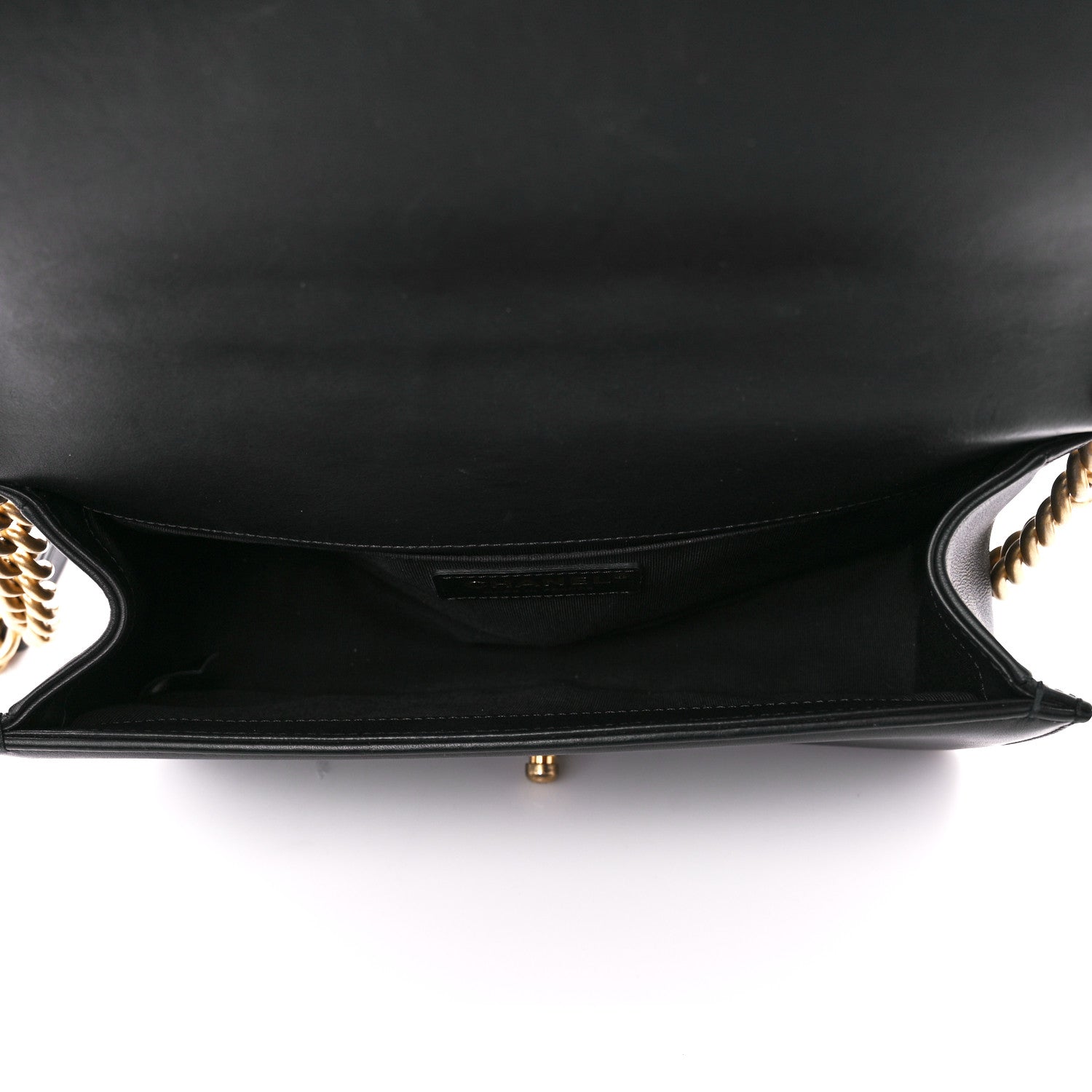 Chanel Calfskin Medium Boy Logo Top Handle Flap Black 5 of 11