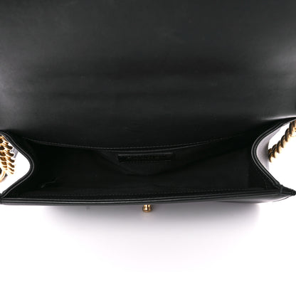 Chanel Calfskin Medium Boy Logo Top Handle Flap Black 5 of 11
