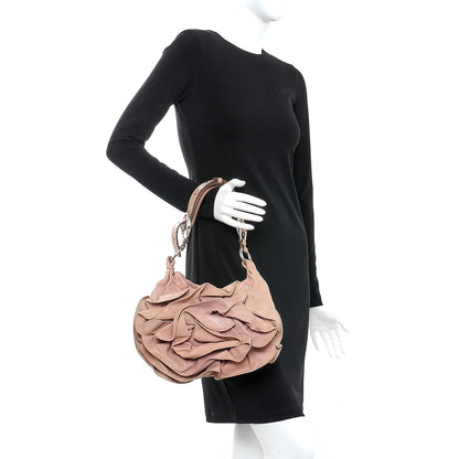 Saint Laurent Calfskin Nadja Shoulder Bag Pink 2 of 12
