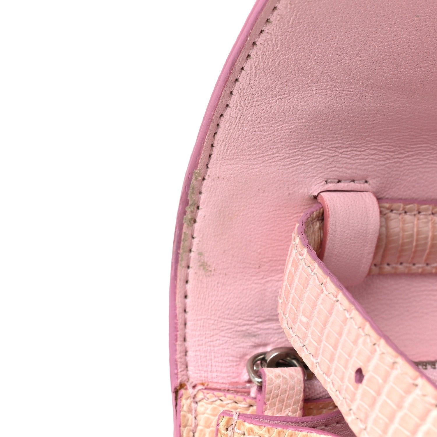 Celine Lizard Medium Classic Box Flap Bag Pink 15 of 15