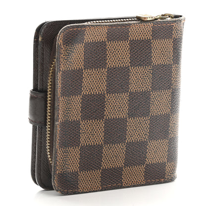 Louis Vuitton Damier Ebene Zippe Zipped Compact Wallet 2 of 14