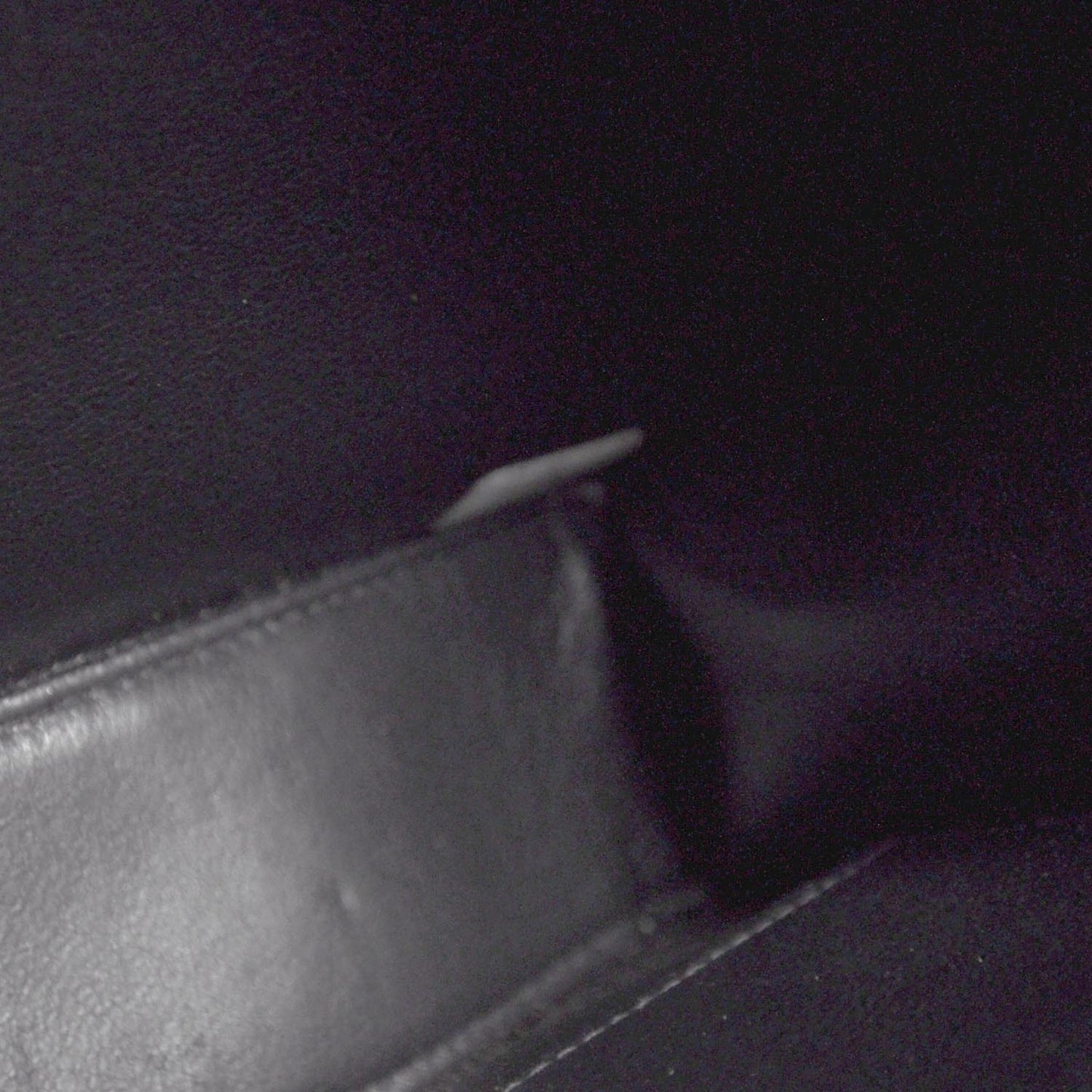 Canvas Quilted Coco ID Chain Bag Black