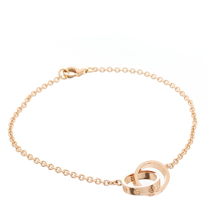 Cartier 18K Pink Gold Interlocking LOVE Bracelet 1 of 5
