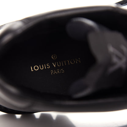 Louis Vuitton Calfskin Damier Graphite Oberkampf Ankle Boots 7.5 Black 8 of 10