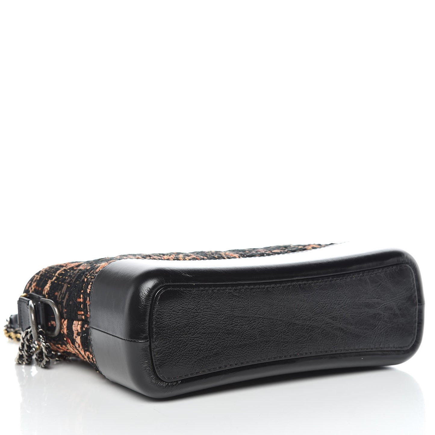 Tweed Calfskin Medium Gabrielle Hobo Black Brown