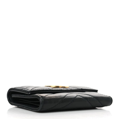 Gucci Calfskin Matelasse GG Marmont Wallet Black 4 of 6