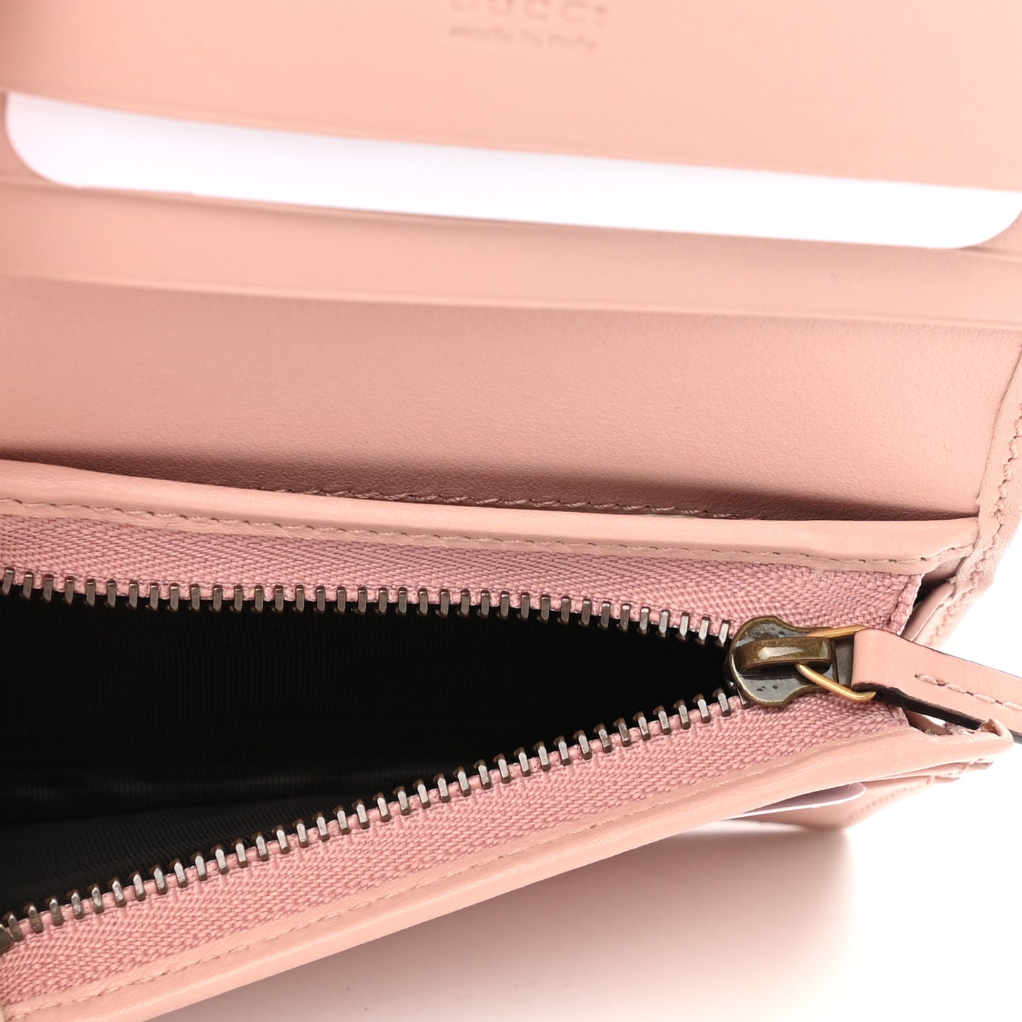 Calfskin Matelasse GG Marmont Card Case Wallet Perfect Pink