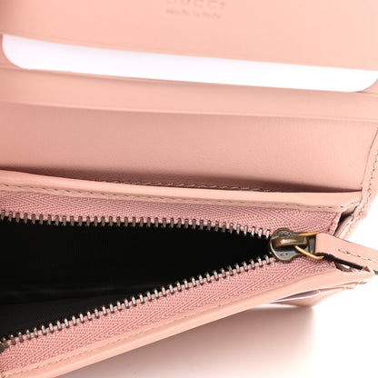Gucci Calfskin Matelasse GG Marmont Card Case Wallet Perfect Pink 5 of 8