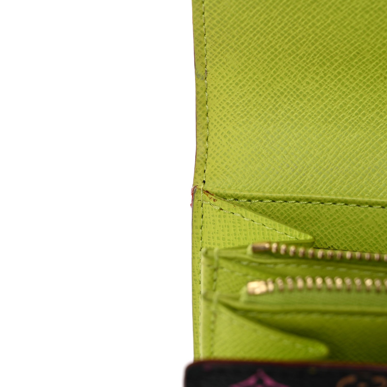 Louis Vuitton Monogram Multicolor Sarah Wallet Black Pistache 8 of 11