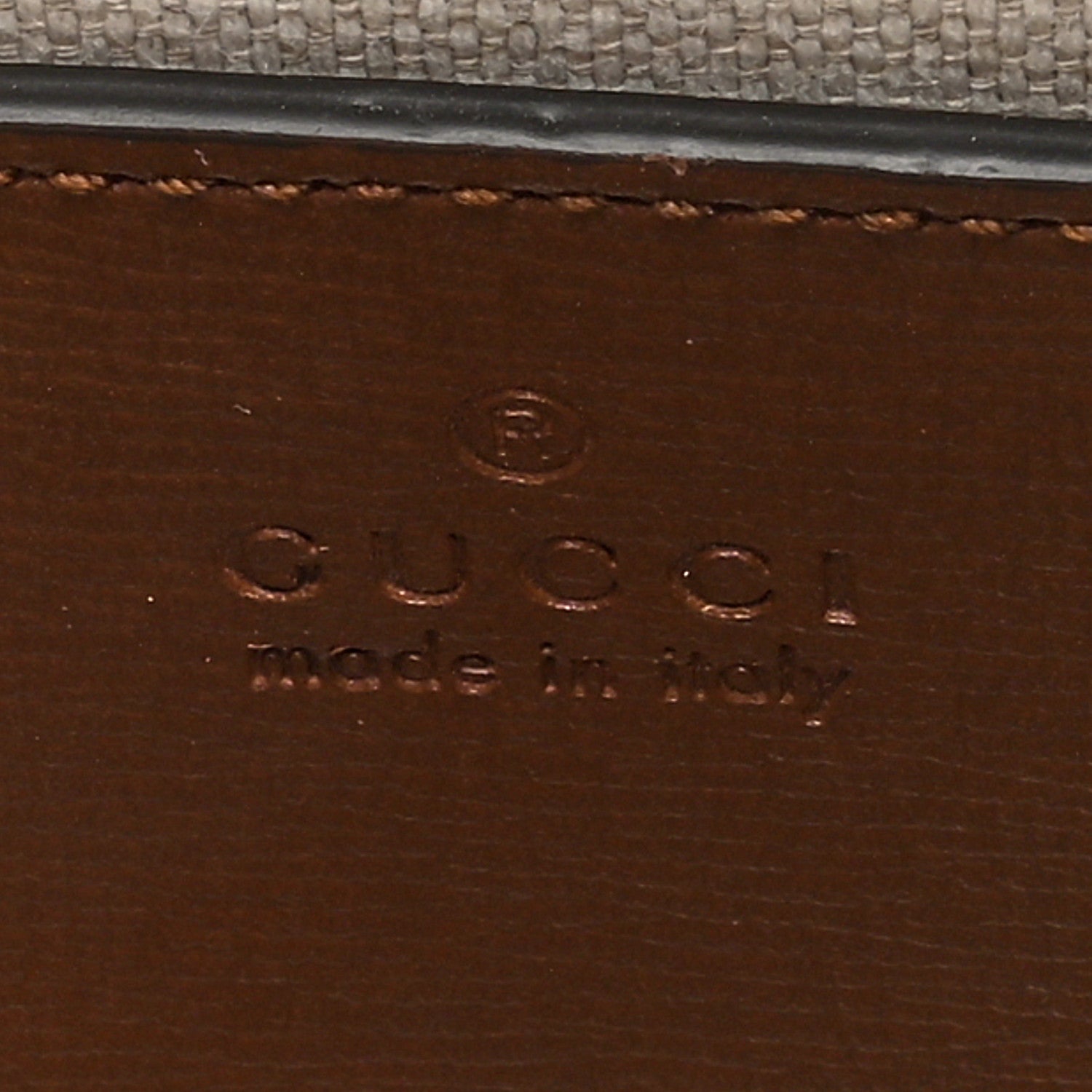 Gucci GG Supreme Monogram Azalea Calfskin Retro Interlocking G Flat Messenger Bag Beige Ebony Brown Sugar 6 of 9