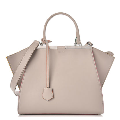 Fendi Vitello Dolce Petite 3Jours Tote Grigio Polvere 1 of 8