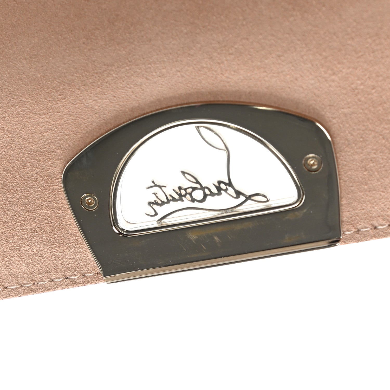 Christian Louboutin Patent Vero Dodat Clutch Nude 9 of 10