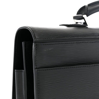 Louis Vuitton Epi Robusto 2 Compartment Briefcase Black 10 of 11