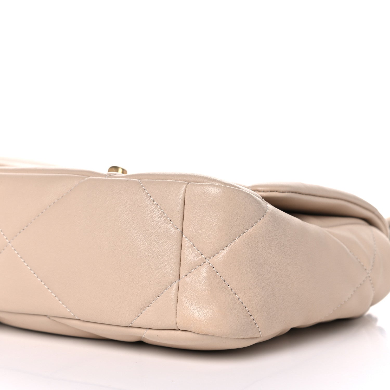 Chanel Lambskin Quilted Medium Chanel 19 Flap Beige 9 of 9