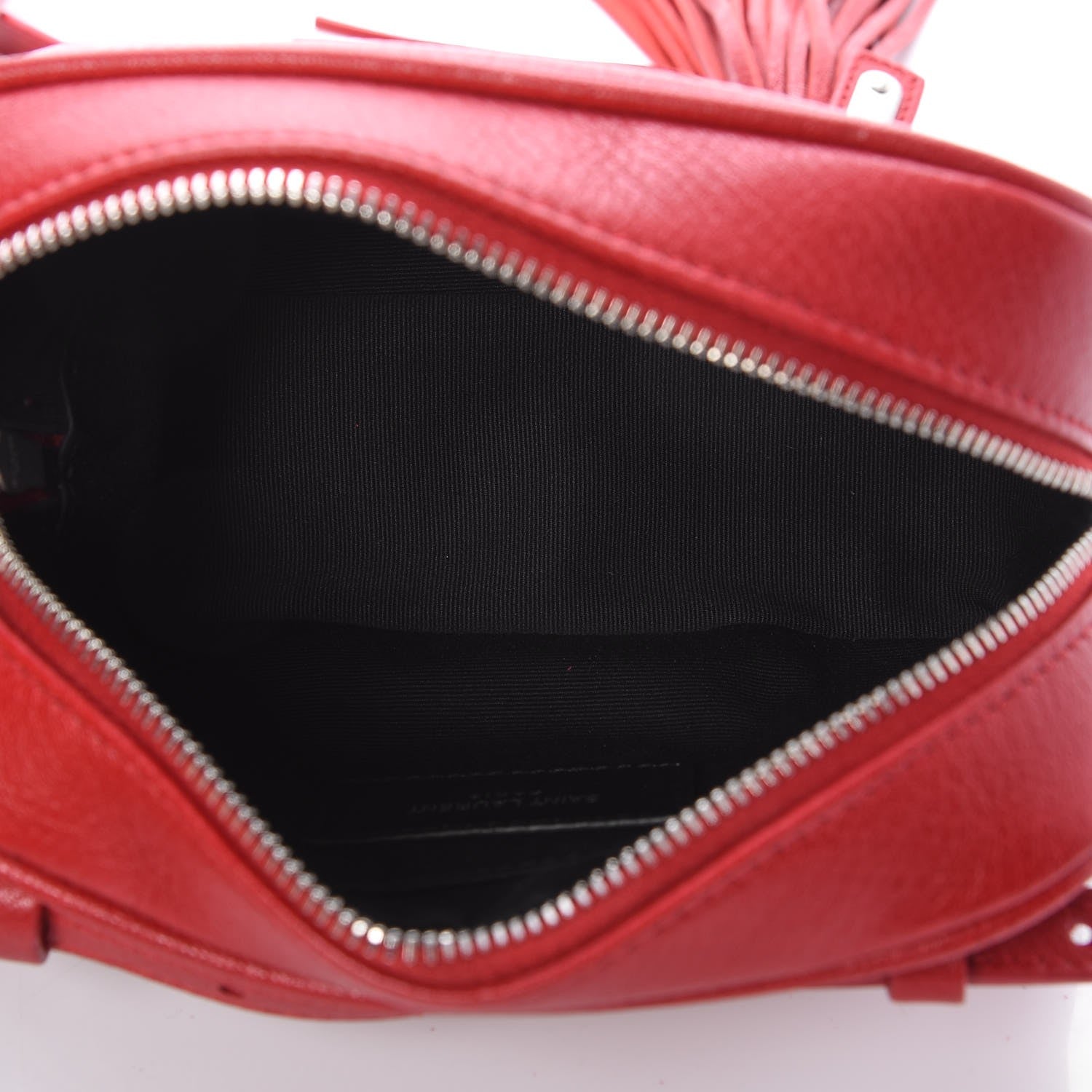 Saint Laurent Lambskin Monogram Lou Belt Bag Red 5 of 7