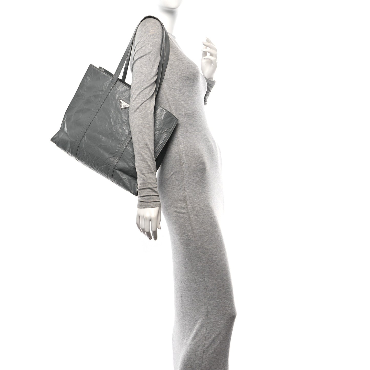 Nappa Antique Large Shopping Tote Ardesia