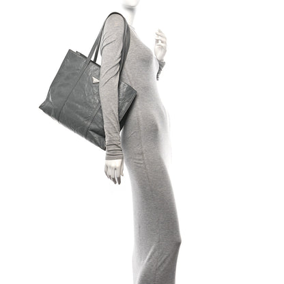 Prada Nappa Antique Large Shopping Tote Ardesia 2 of 12