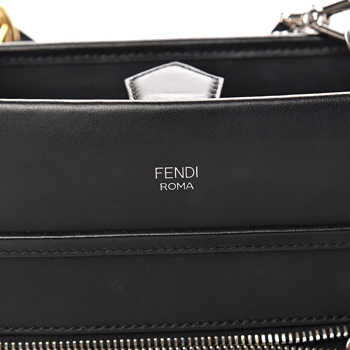 Vitello Century Opaco F is Fendi Small Runaway Satchel Black