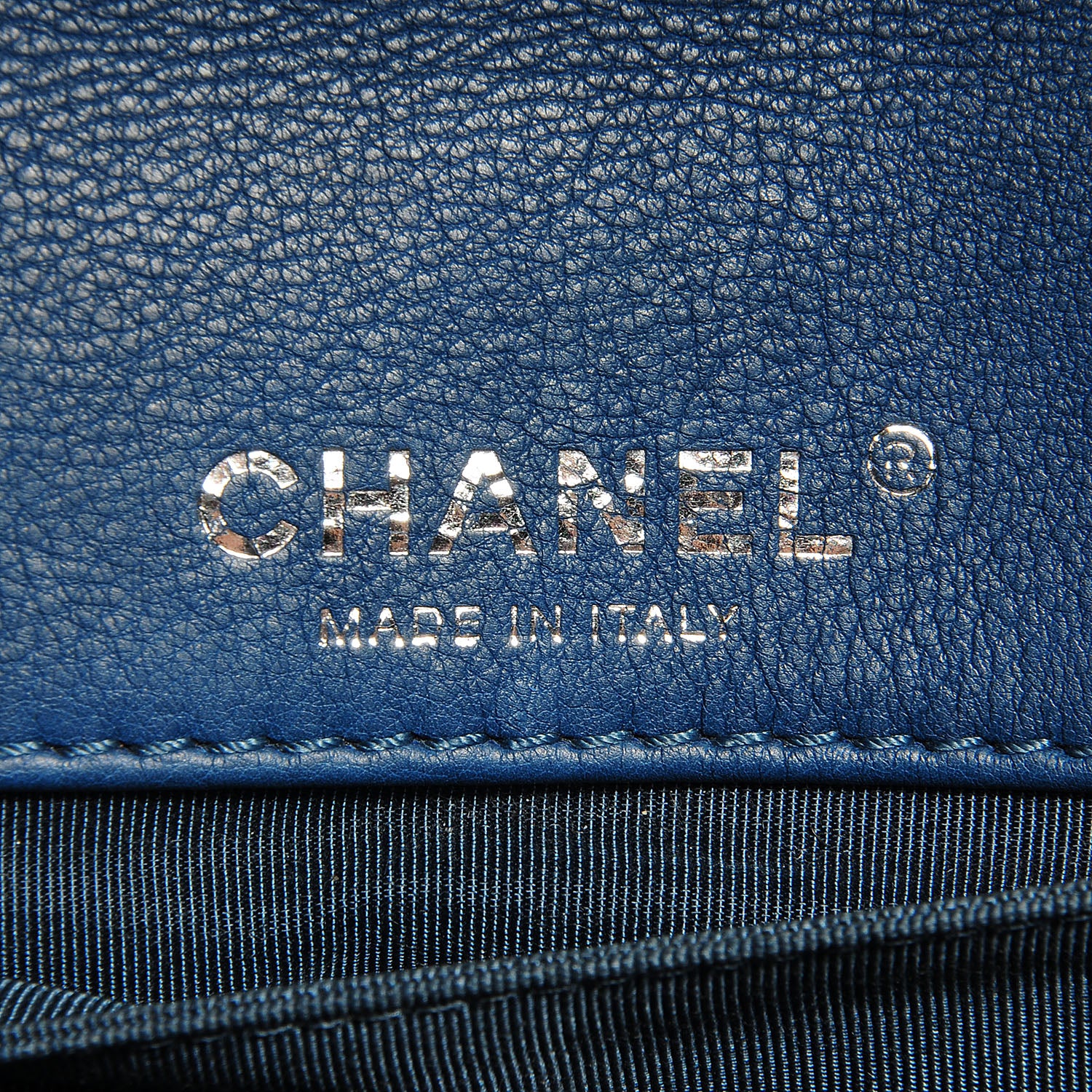 Chanel Calfskin Small Boy Reverso Flap Dark Blue 8 of 14