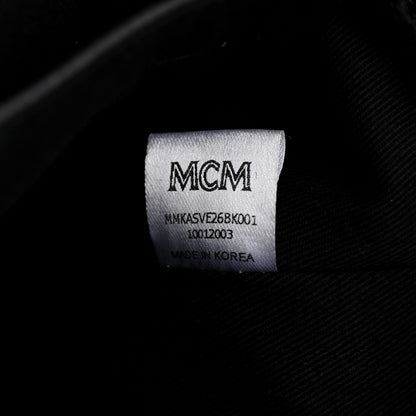 MCM Visetos Medium Stark Backpack Black Cognac 7 of 10