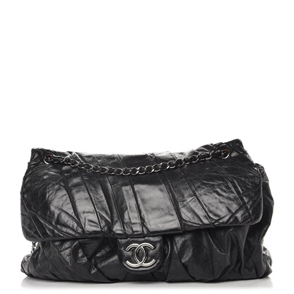 Chanel Glazed Calfskin Twisted Maxi Flap Black 1 of 14
