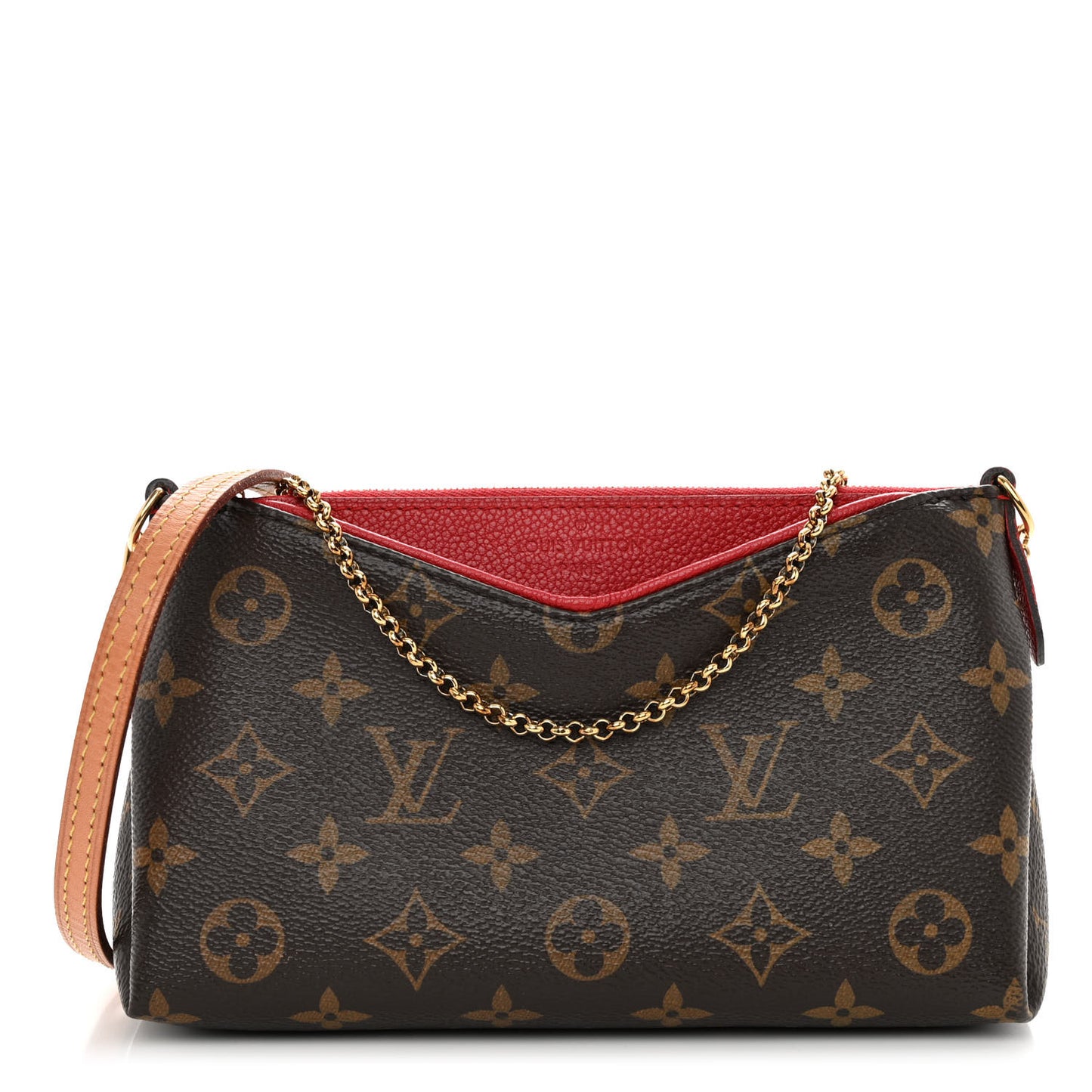 Monogram Pallas Clutch Cherry