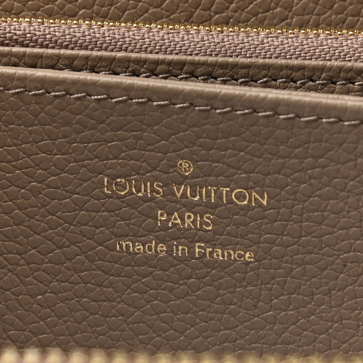 Empreinte Monogram Giant Zippy Wallet Tourterelle Creme