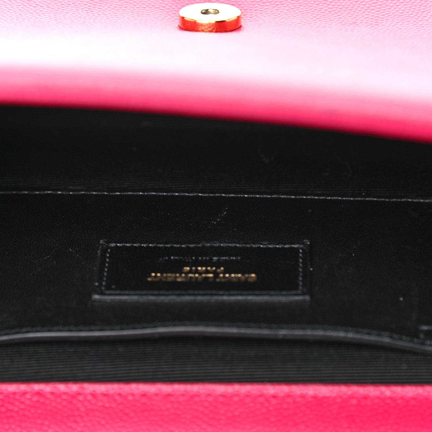 Saint Laurent Grain De Poudre Medium Monogram Kate Satchel Lipstick Fuchsia 10 of 18