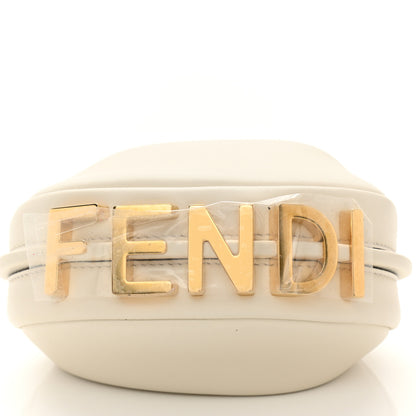 Fendi Vitello Grace Matte Nano Fendigraphy Hobo Charm White Ice 11 of 11