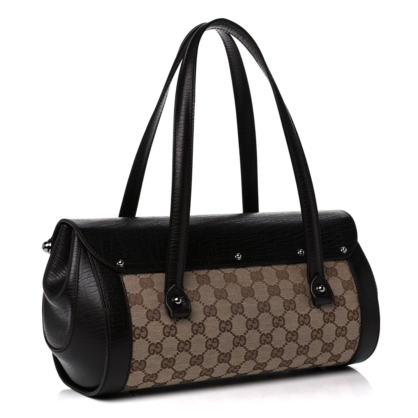 Monogram Bamboo Bullet Bag Dark Brown