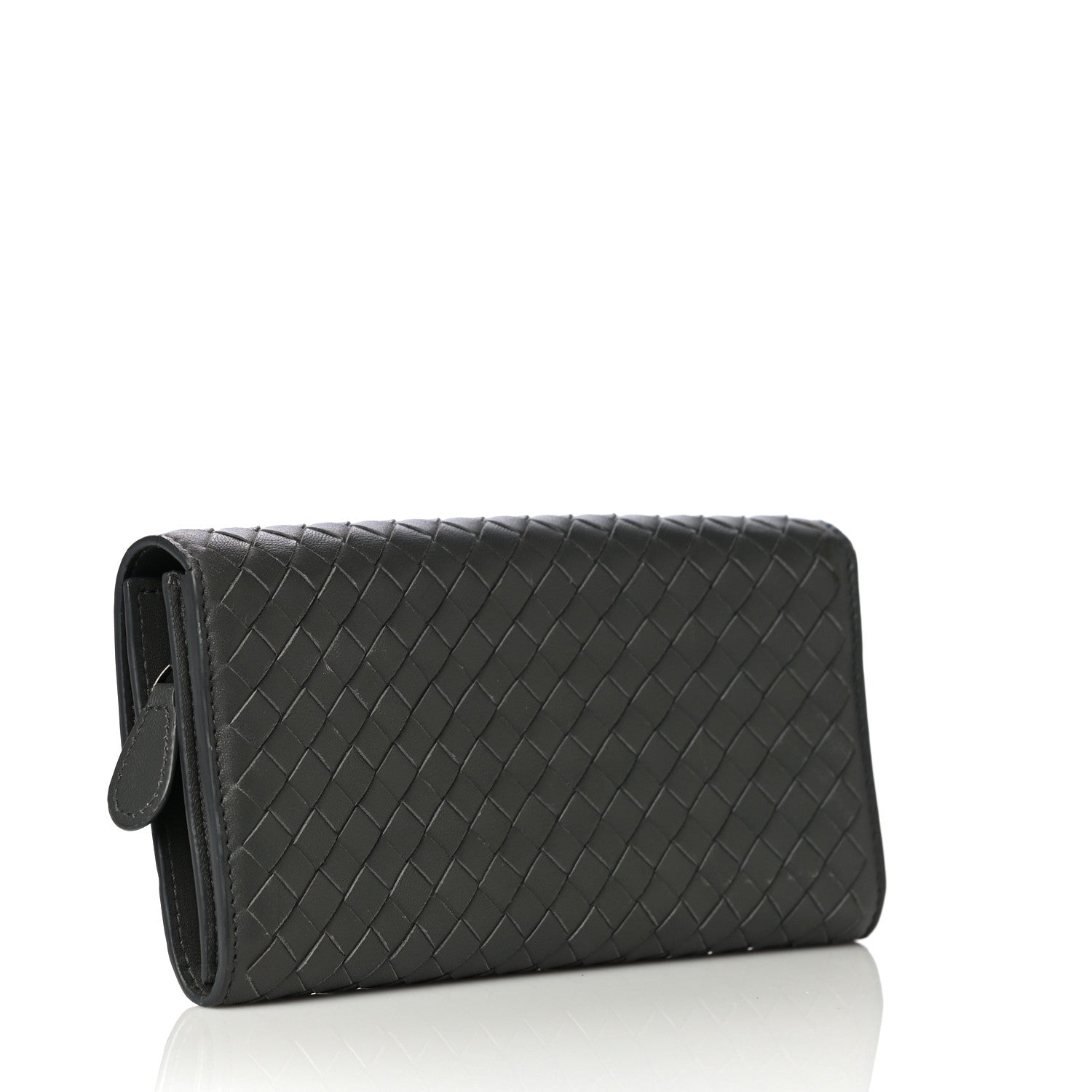 Bottega Veneta Nappa Intrecciato Continental Wallet Grey 3 of 12